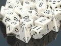 Chessex Opaque Poly Set White/Black Poly 7 Set | Dragon's Lair Comics and Fantasy Houston TX
