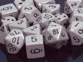 Chessex Opaque Poly Set Grey/Black Poly 7 Set | Dragon's Lair Comics and Fantasy Houston TX
