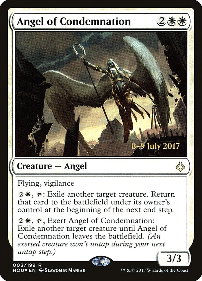 Angel of Condemnation [Hour of Devastation Prerelease Promos] | Dragon's Lair Comics and Fantasy Houston TX