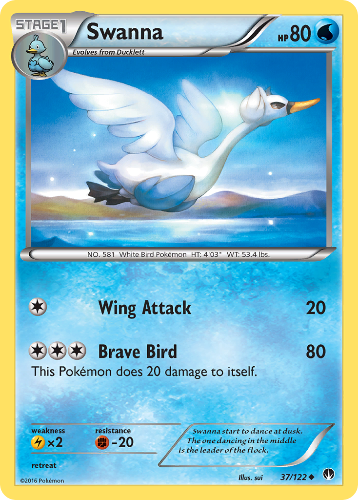 Swanna (37/122) [XY: BREAKpoint] | Dragon's Lair Comics and Fantasy Houston TX