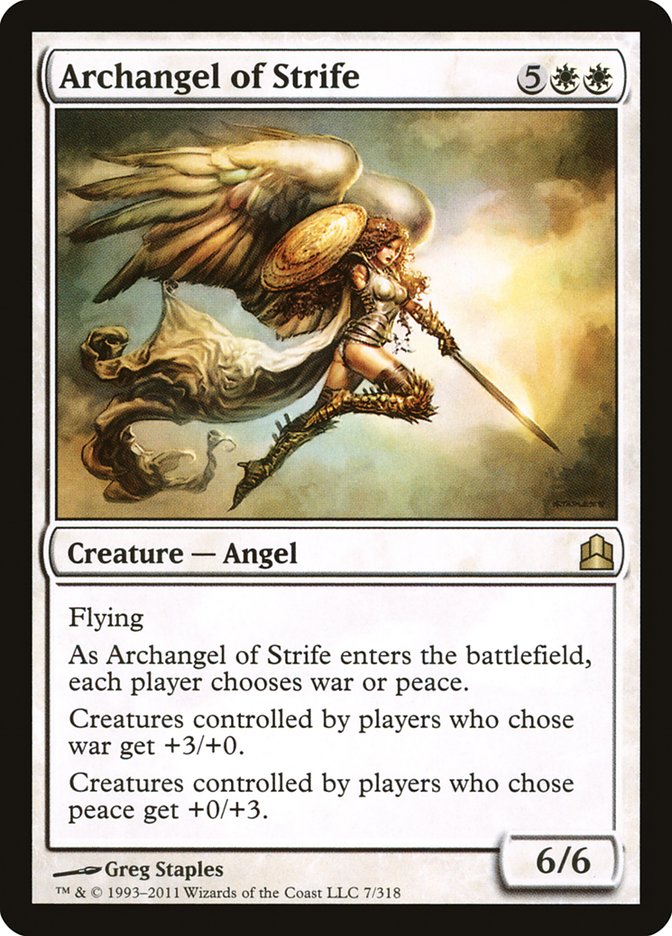 Archangel of Strife [Commander 2011] | Dragon's Lair Comics and Fantasy Houston TX
