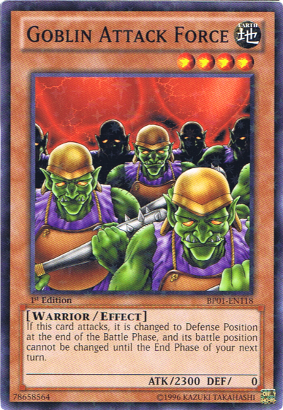 Goblin Attack Force [BP01-EN118] Starfoil Rare | Dragon's Lair Comics and Fantasy Houston TX