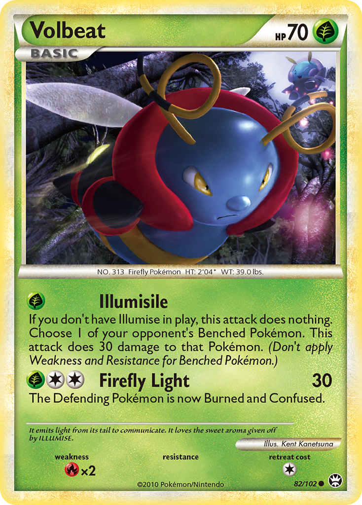 Volbeat (82/102) [HeartGold & SoulSilver: Triumphant] | Dragon's Lair Comics and Fantasy Houston TX