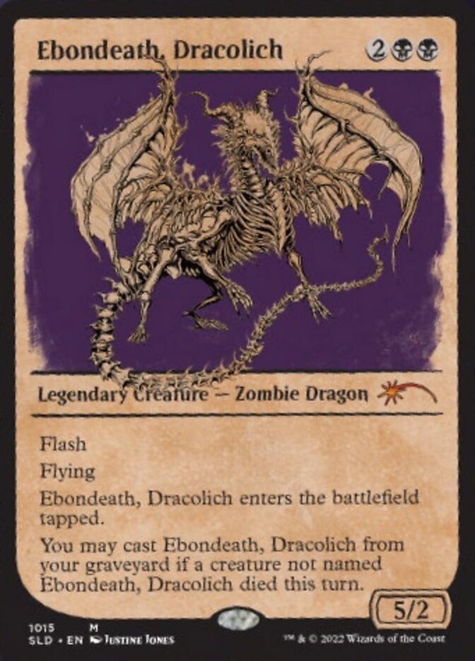 Ebondeath, Dracolich (Showcase) [Secret Lair Drop Series] | Dragon's Lair Comics and Fantasy Houston TX