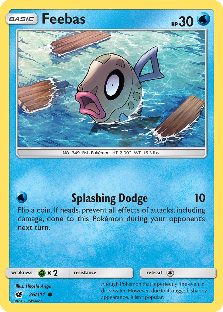 Feebas (26/111) [Sun & Moon: Crimson Invasion] | Dragon's Lair Comics and Fantasy Houston TX