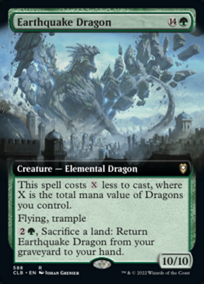 Earthquake Dragon (Extended Art) [Commander Legends: Battle for Baldur's Gate] | Dragon's Lair Comics and Fantasy Houston TX