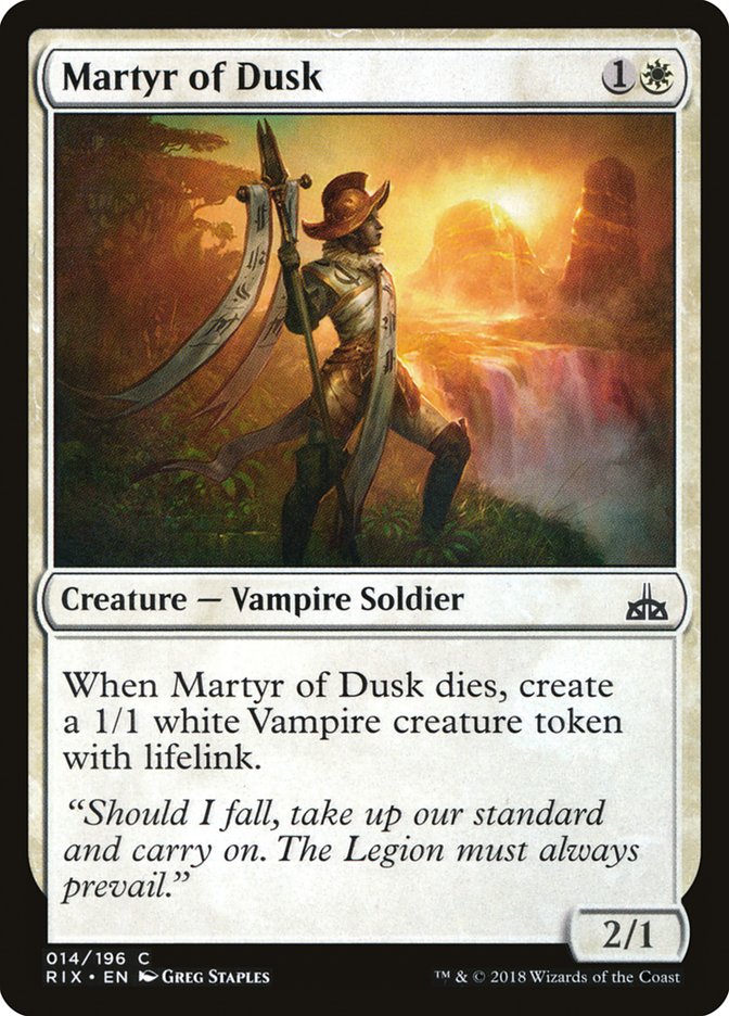 Martyr of Dusk [Rivals of Ixalan] | Dragon's Lair Comics and Fantasy Houston TX