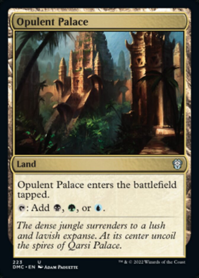 Opulent Palace [Dominaria United Commander] | Dragon's Lair Comics and Fantasy Houston TX