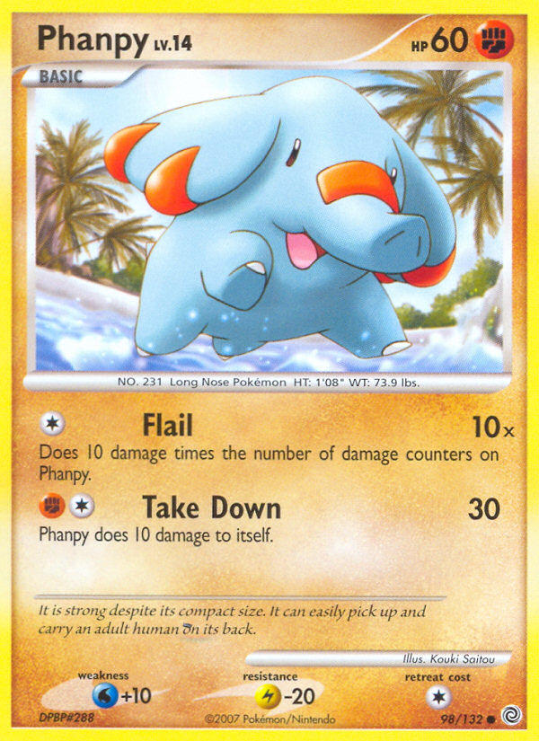 Phanpy (98/132) [Diamond & Pearl: Secret Wonders] | Dragon's Lair Comics and Fantasy Houston TX