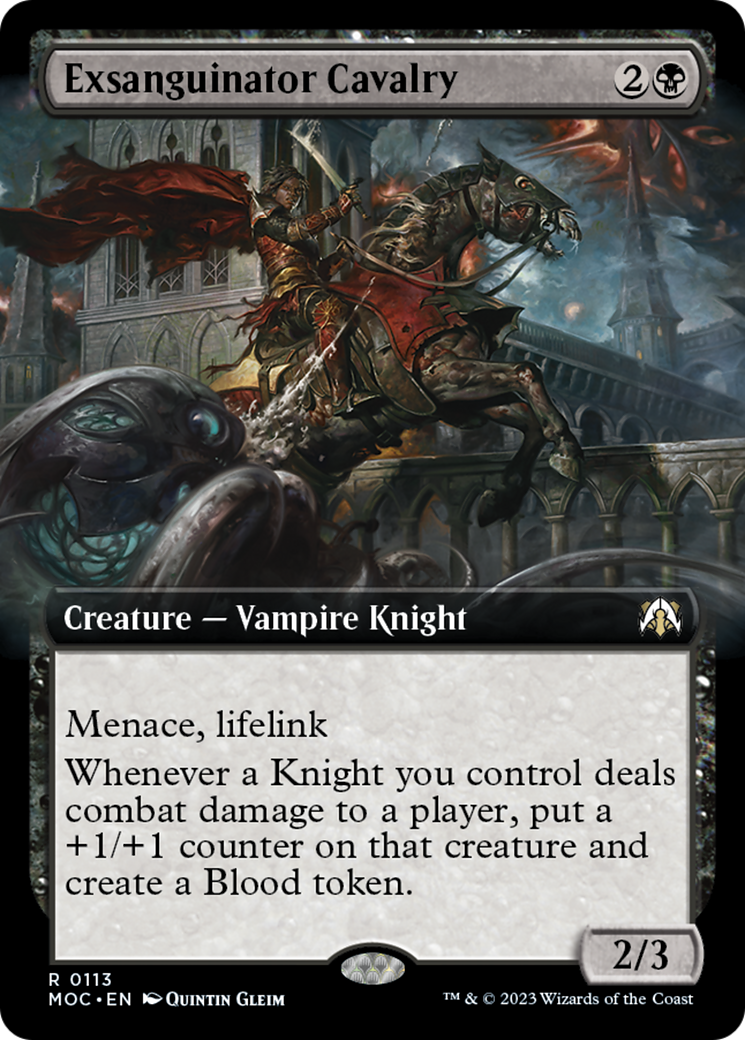 Exsanguinator Cavalry (Extended Art) [March of the Machine Commander] | Dragon's Lair Comics and Fantasy Houston TX