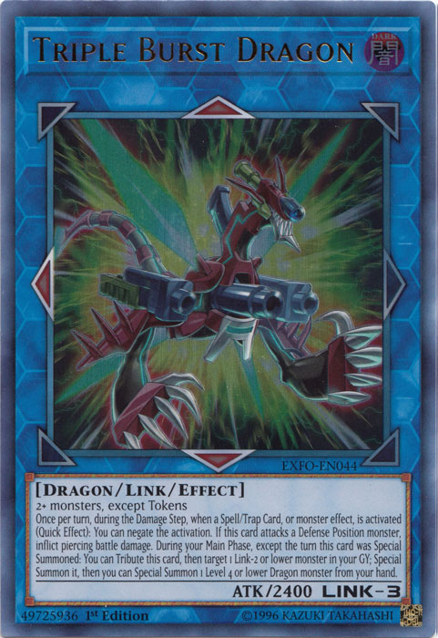 Triple Burst Dragon [EXFO-EN044] Ultra Rare | Dragon's Lair Comics and Fantasy Houston TX