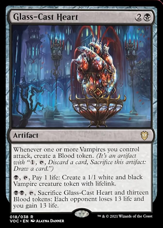 Glass-Cast Heart [Innistrad: Crimson Vow Commander] | Dragon's Lair Comics and Fantasy Houston TX