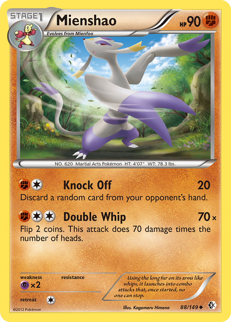 Mienshao (88/149) [Black & White: Boundaries Crossed] | Dragon's Lair Comics and Fantasy Houston TX