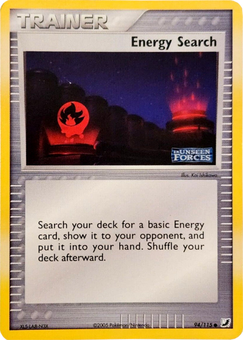 Energy Search (94/115) (Stamped) [EX: Unseen Forces] | Dragon's Lair Comics and Fantasy Houston TX