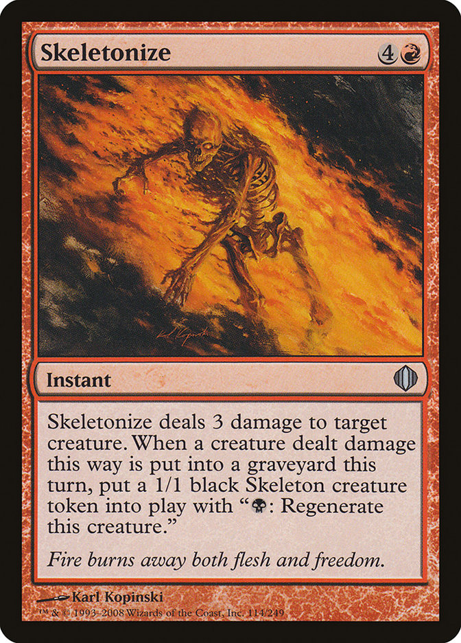 Skeletonize [Shards of Alara] | Dragon's Lair Comics and Fantasy Houston TX