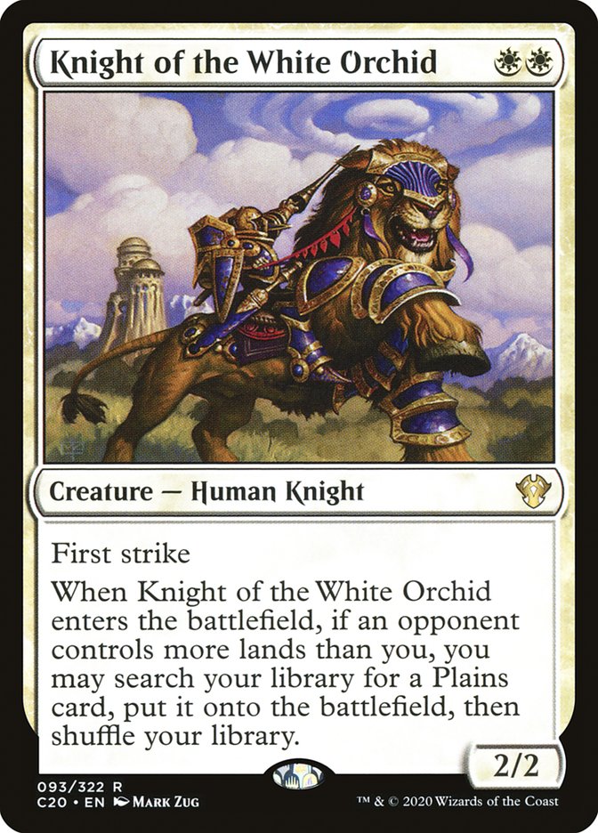 Knight of the White Orchid [Commander 2020] | Dragon's Lair Comics and Fantasy Houston TX