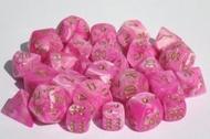 Chessex Vortex: 12mm D6 Pink/Gold 36 ct | Dragon's Lair Comics and Fantasy Houston TX