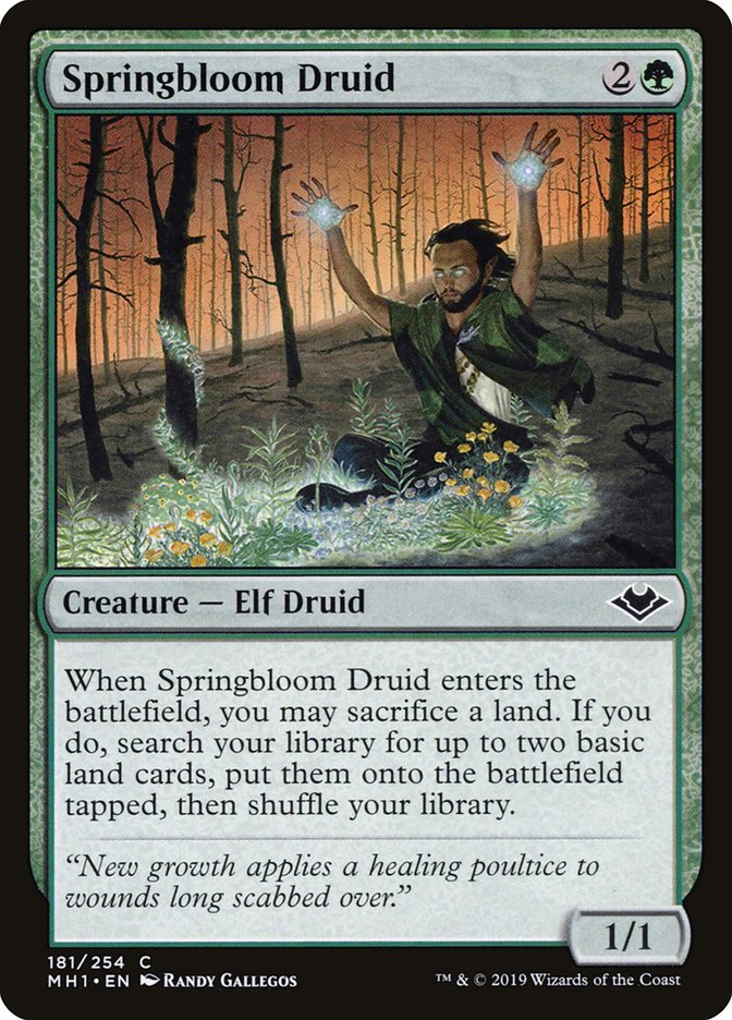 Springbloom Druid [Modern Horizons] | Dragon's Lair Comics and Fantasy Houston TX