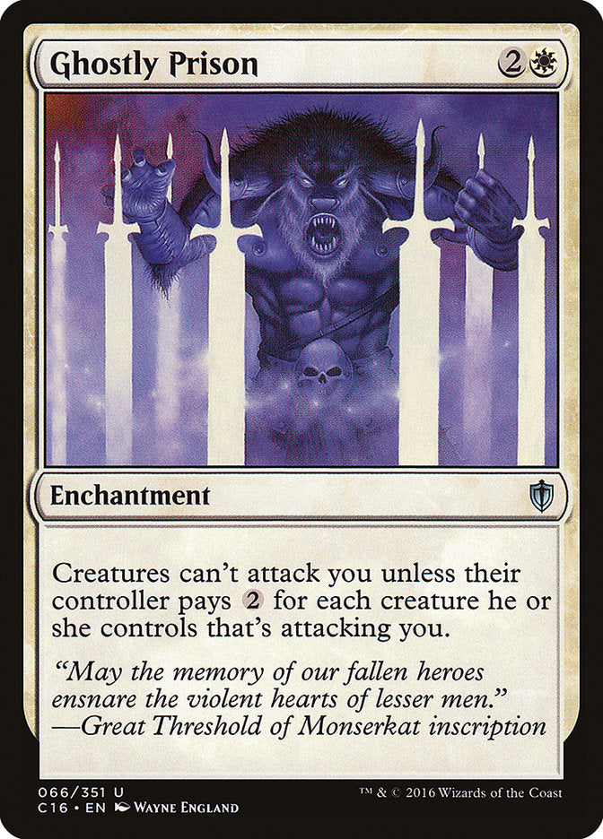 Ghostly Prison [Commander 2016] | Dragon's Lair Comics and Fantasy Houston TX