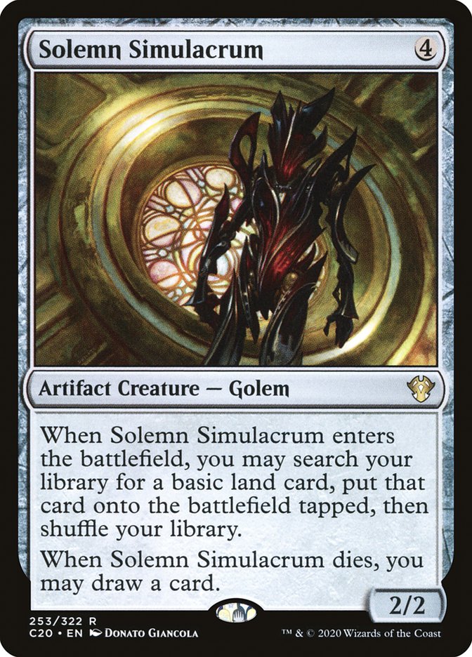 Solemn Simulacrum [Commander 2020] | Dragon's Lair Comics and Fantasy Houston TX