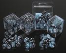 Chessex Gemini 5 16mm D6 Black Shell/White 12 ct | Dragon's Lair Comics and Fantasy Houston TX