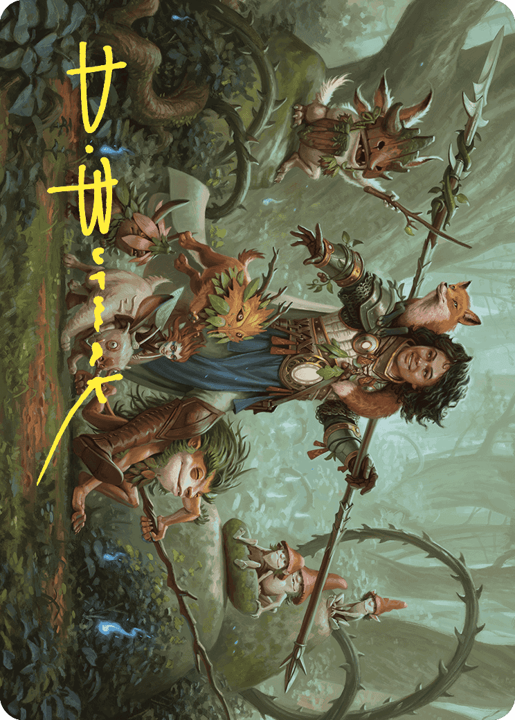 Ellivere of the Wild Court Art Card (Gold-Stamped Signature) [Wilds of Eldraine Art Series] | Dragon's Lair Comics and Fantasy Houston TX