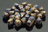 Chessex Gemini 12mm D6 Blue Gold/White 36 ct | Dragon's Lair Comics and Fantasy Houston TX