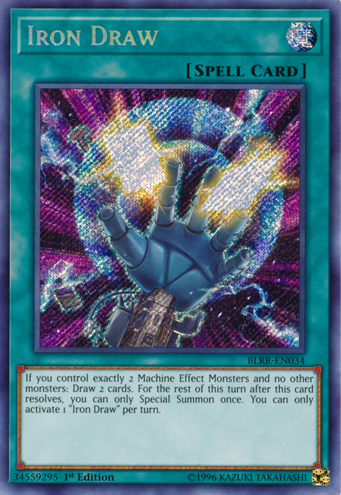 Iron Draw [BLRR-EN034] Secret Rare | Dragon's Lair Comics and Fantasy Houston TX