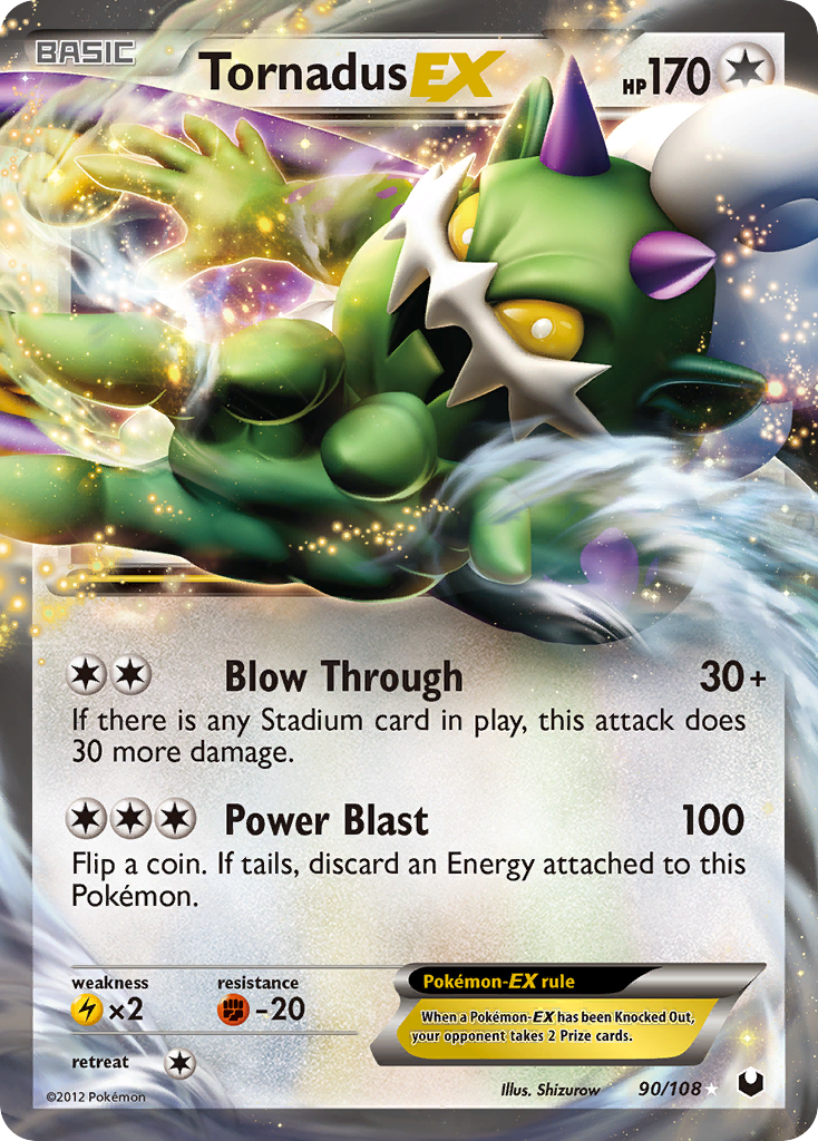 Tornadus EX (90/108) [Black & White: Dark Explorers] | Dragon's Lair Comics and Fantasy Houston TX