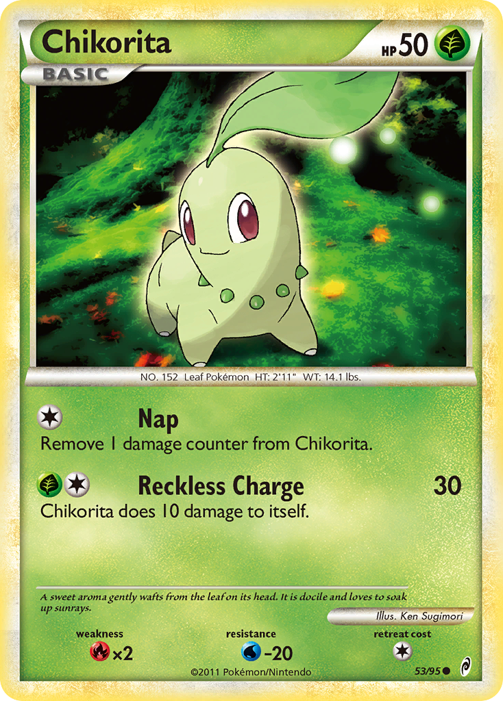 Chikorita (53/95) [HeartGold & SoulSilver: Call of Legends] | Dragon's Lair Comics and Fantasy Houston TX