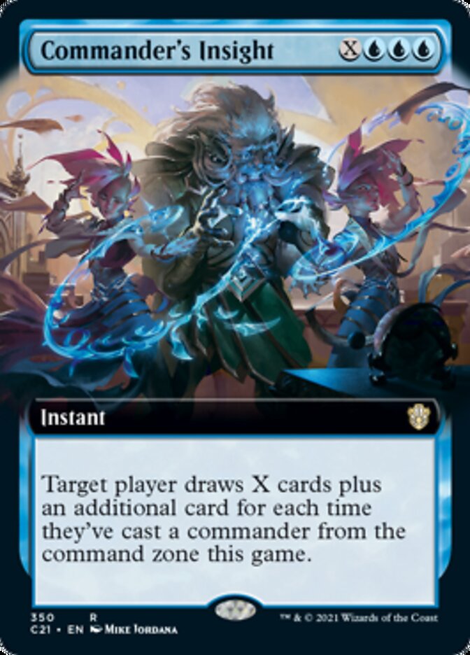 Commander's Insight (Extended Art) [Commander 2021] | Dragon's Lair Comics and Fantasy Houston TX