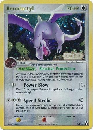 Aerodactyl (1/92) (Stamped) [EX: Legend Maker] | Dragon's Lair Comics and Fantasy Houston TX