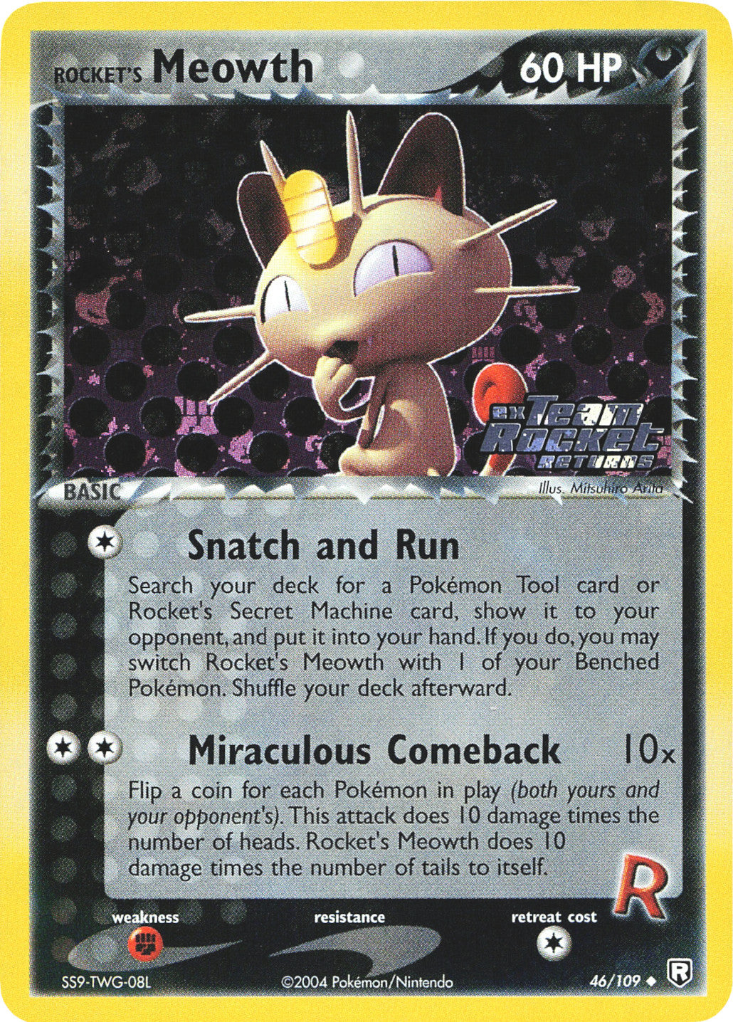 Rocket's Meowth (46/109) (Stamped) [EX: Team Rocket Returns] | Dragon's Lair Comics and Fantasy Houston TX