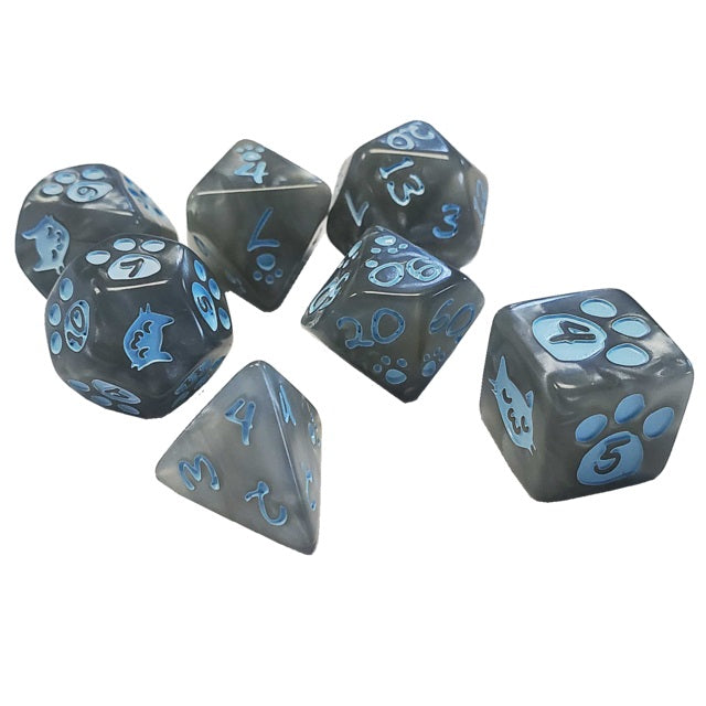 Polyhedral Dice Set (7): Kitten | Dragon's Lair Comics and Fantasy Houston TX