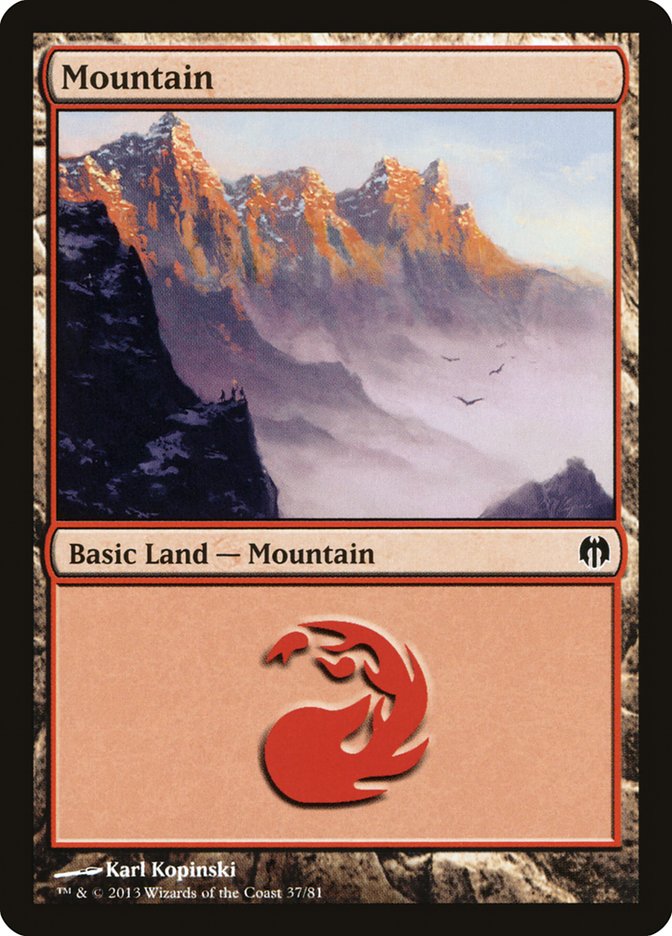 Mountain (37) [Duel Decks: Heroes vs. Monsters] | Dragon's Lair Comics and Fantasy Houston TX