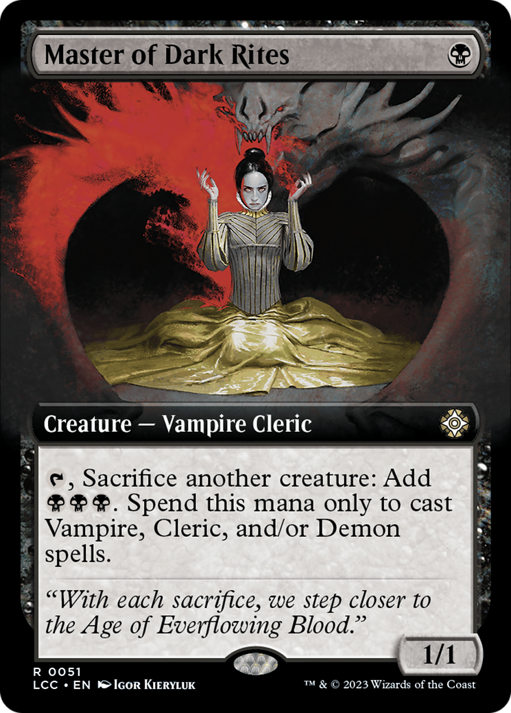 Master of Dark Rites (Extended Art) [The Lost Caverns of Ixalan Commander] | Dragon's Lair Comics and Fantasy Houston TX