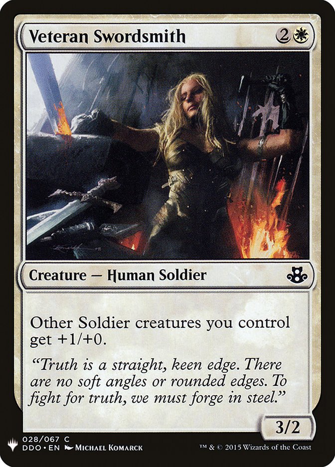 Veteran Swordsmith [Mystery Booster] | Dragon's Lair Comics and Fantasy Houston TX