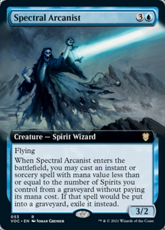 Spectral Arcanist (Extended Art) [Innistrad: Crimson Vow Commander] | Dragon's Lair Comics and Fantasy Houston TX