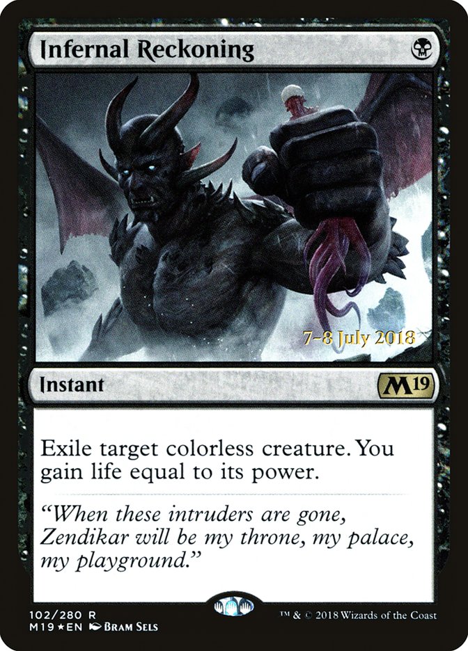Infernal Reckoning [Core Set 2019 Prerelease Promos] | Dragon's Lair Comics and Fantasy Houston TX