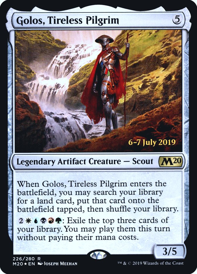 Golos, Tireless Pilgrim [Core Set 2020 Prerelease Promos] | Dragon's Lair Comics and Fantasy Houston TX