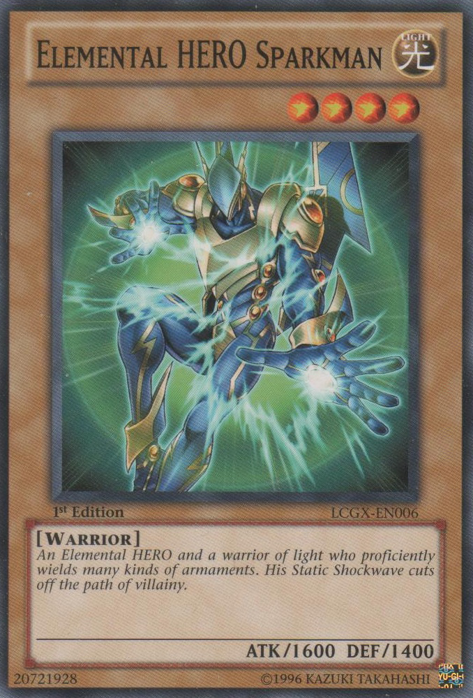 Elemental HERO Sparkman [LCGX-EN006] Common | Dragon's Lair Comics and Fantasy Houston TX