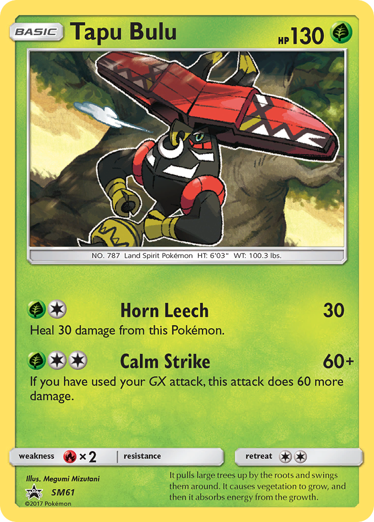 Tapu Bulu (SM61) [Sun & Moon: Black Star Promos] | Dragon's Lair Comics and Fantasy Houston TX