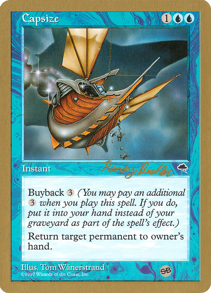 Capsize (Randy Buehler) (SB) [World Championship Decks 1998] | Dragon's Lair Comics and Fantasy Houston TX