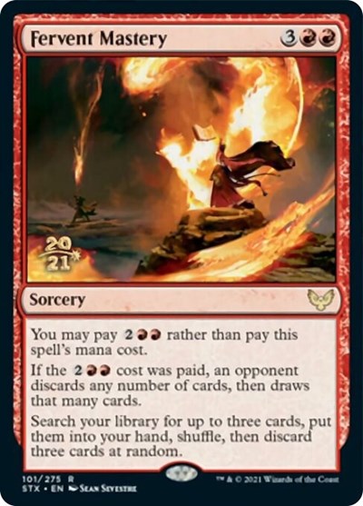 Fervent Mastery [Strixhaven: School of Mages Prerelease Promos] | Dragon's Lair Comics and Fantasy Houston TX