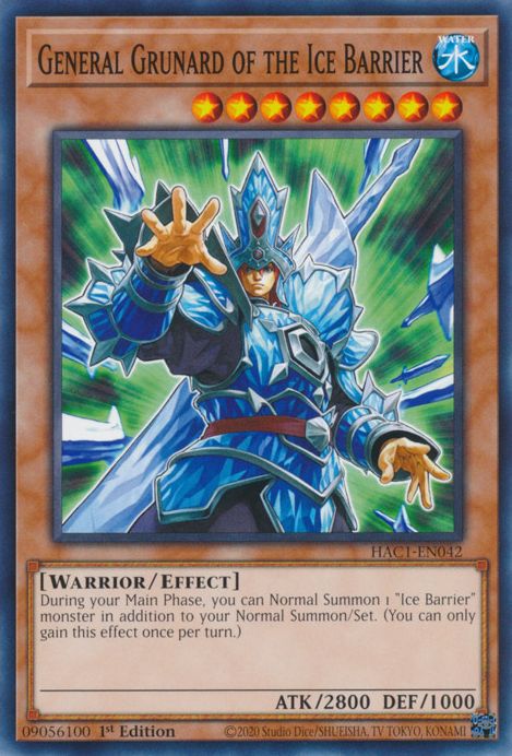 General Grunard of the Ice Barrier [HAC1-EN042] Common | Dragon's Lair Comics and Fantasy Houston TX