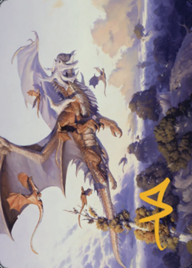 Rith, Liberated Primeval Art Card (Gold-Stamped Signature) [Dominaria United Art Series] | Dragon's Lair Comics and Fantasy Houston TX