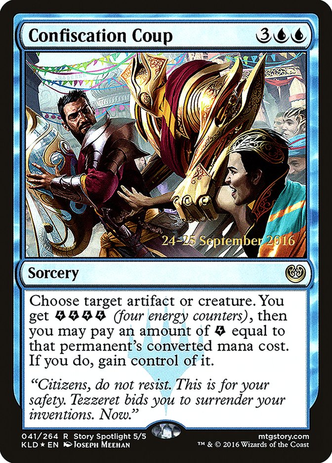 Confiscation Coup [Kaladesh Prerelease Promos] | Dragon's Lair Comics and Fantasy Houston TX