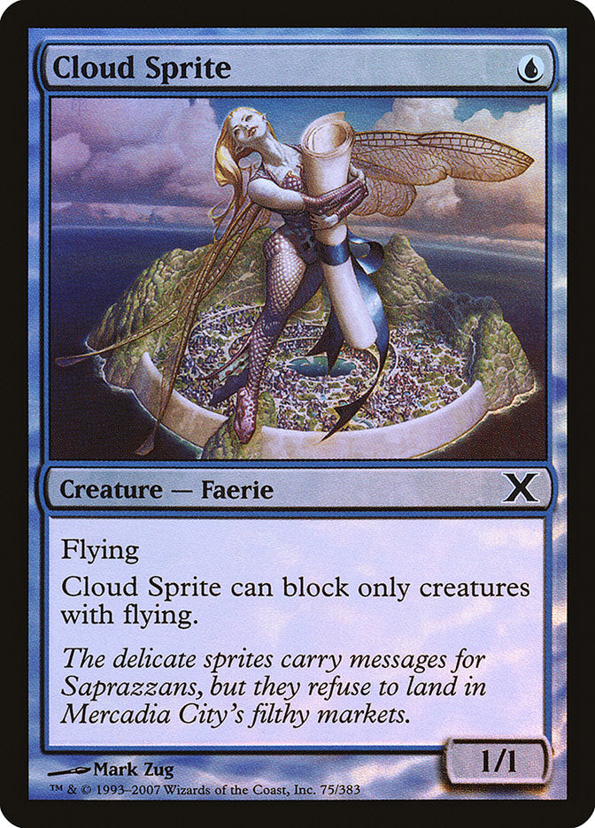 Cloud Sprite (Premium Foil) [Tenth Edition] | Dragon's Lair Comics and Fantasy Houston TX