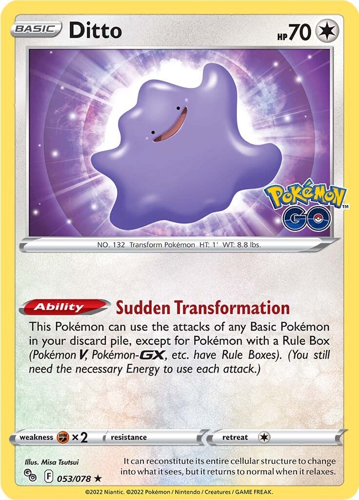 Ditto (053/078) [Pokémon GO] | Dragon's Lair Comics and Fantasy Houston TX