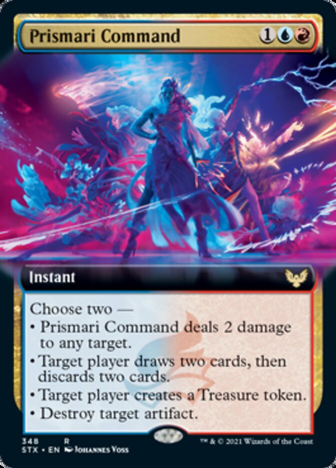 Prismari Command (Extended Art) [Strixhaven: School of Mages] | Dragon's Lair Comics and Fantasy Houston TX